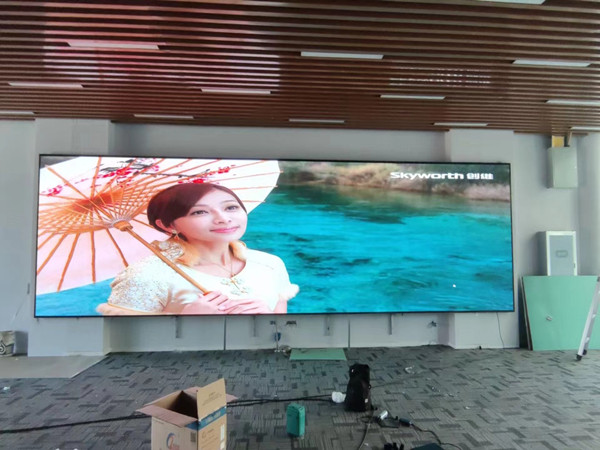 信阳市P1.53led小间距屏安装案例